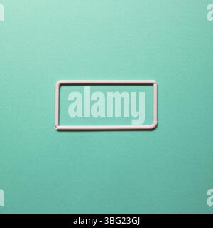 Space for text. Empty paper sheet. Blank card. top view, copy space Stock Photo