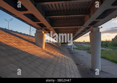 The bridge at sunset Stock Photo