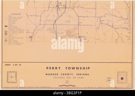 Map of Perry in Indiana Stock Photo - Alamy