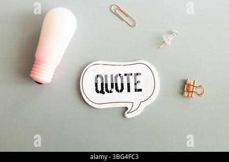 Hello salutation or greeting word to welcome someone or initiate a conversation. Design with letters cut out in paper speech bubble over blue backgrou Stock Photo