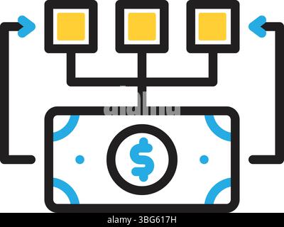 Icon for flow,run,fluxion Stock Vector