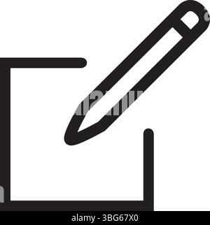 edit icon. icon related to basic web and UI. suitable for web site, app, user interfaces, printable etc. line icon style. simple vector design editabl Stock Vector
