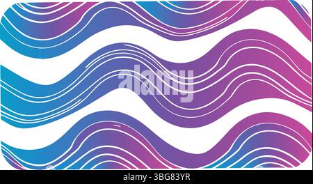 Stunning abstract waves with vibrant gradient colors creating a modern and dynamic backdrop, ideal for creative projects needing an energetic feel Stock Vector