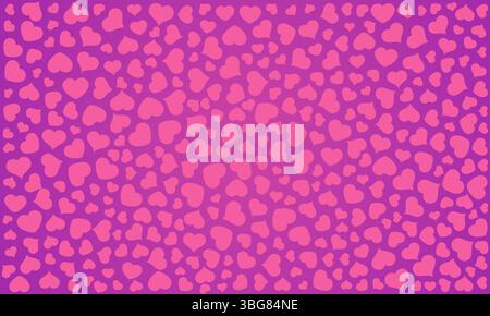 Happy Valentines Day Background. Background with hearts for Valentines Day. Vector illustration. Stock Vector