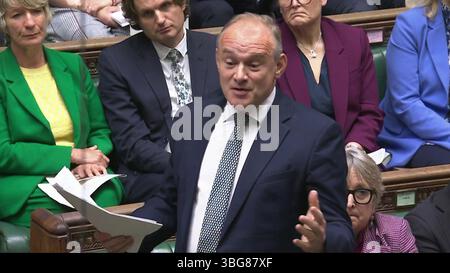 Screen grab of Liberal Democrat leader Sir Ed Davey speaking during ...