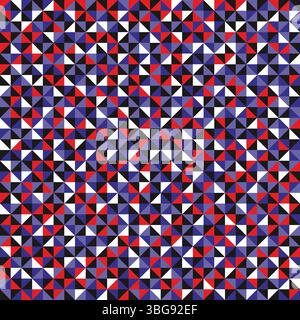 Seamless pattern of geometric shapes. Colorful mosaic backdrop. Geometric vector background. Colorful triangle pattern. Stock Vector