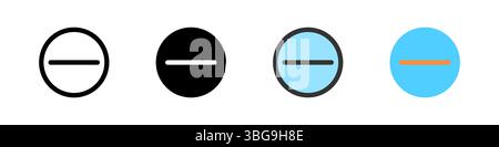 Icon set for do not disturb. Ideal for apps, notifications, or privacy settings. Stock Vector