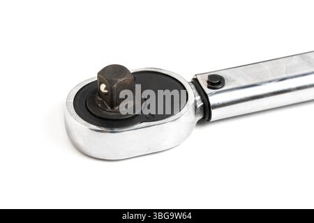 Closeup car key isolated on white background Stock Photo