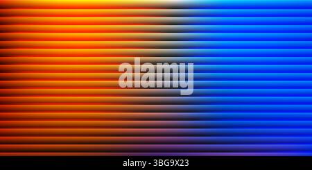 Texture featuring vibrant gradient shades with bright, smooth, fluted vertical lines. Bold and dynamic futuristic neon design seamlessly blending Stock Vector