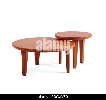 coffee table isolated on white background . front view Stock Photo