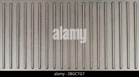 Cast iron metal griddle pan background Stock Photo