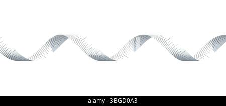 Measuring tape waving on transparent background 3d Stock Photo