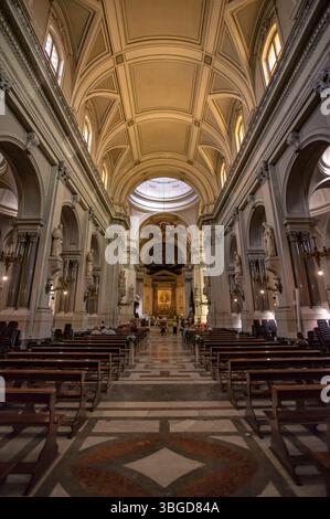 Palermo, Italy 1 January 2025: Interior view of palermo cathedral ...