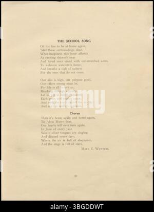 Founded by Mary and June Wynters in 1913, Wynters School of Expression offered education in speech arts. It was divided into two departments, Voice and Body Expression. The album contains biographies of the faculty and alumni, as well as details on the school's activities. The school moved locations in 1919. Stock Photo
