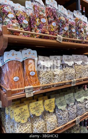 Assorted pasta for sale in store of Palermo Stock Photo