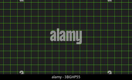 Green grid pattern. An abstract green checked background. A dark technological background with bright green stripes. Stock Vector