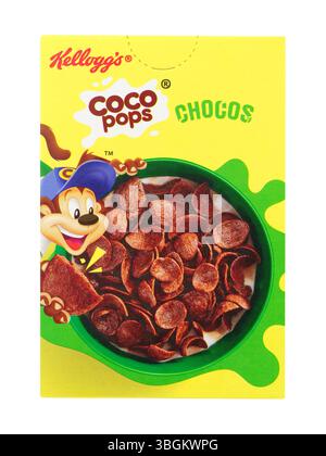 Kellogg's coco pops chocos breakfast cereal in a 25g single portion box ...