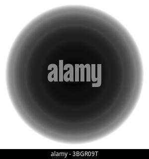 Dark gradient circle. Smooth shadow effect. Radial black fade. Vector blur illustration. Stock Vector