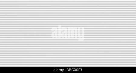 abstract 3D volume smooth striped plastic pipe pattern or texture for background Stock Photo