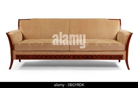 Modern sofa isolated on white background. front view Stock Photo