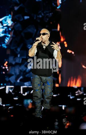 Naples, Italy. 05th June, 2025. Italian rapper Luche, also known as ...
