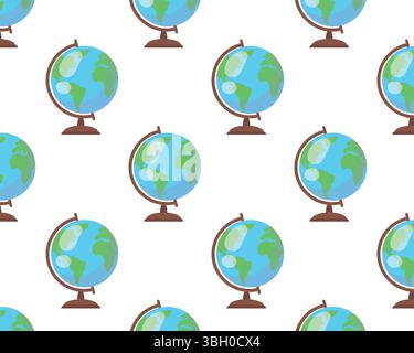 Pattern of table globes. Vector illustration. Stock Vector
