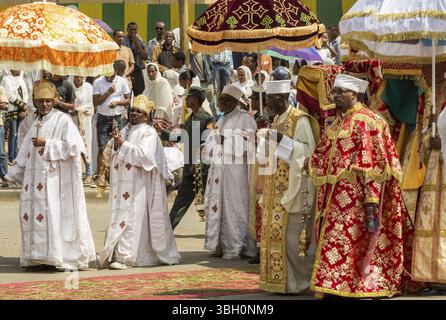Ethiopian Orthodox followers celebrate Timket, the Ethiopian Orthodox