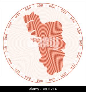 Goa map of Indian state. Goa map vector illustration. Goa vector map on ...
