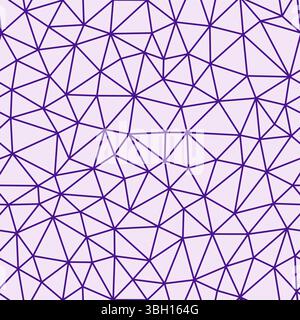 Background with triangles pattern. Purple color. Small triangles size. Regular lines weight. Repeatable pattern. Stock Vector
