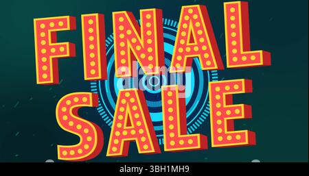 Image of final sale text over circles Stock Photo