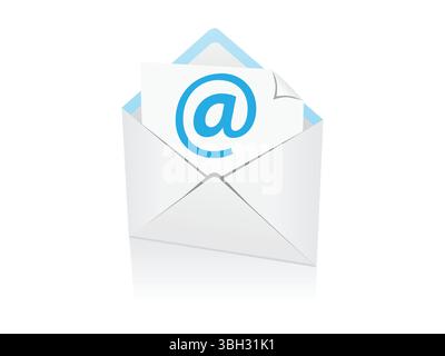 Mail icon set. email icon vector. E-mail icon. Envelope illustration Stock Vector