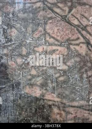 Beautiful Polished Marble Texture with Natural Veining Stock Photo