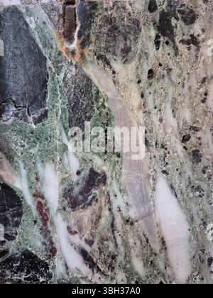Beautiful Polished Marble Texture with Natural Veining Stock Photo