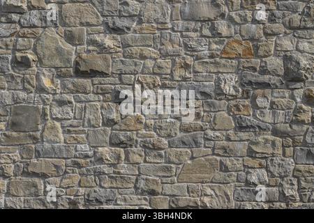 Pattern colorful of modern style design decorative. Real stone wall surface with cement. It can be used as texture or background Stock Photo