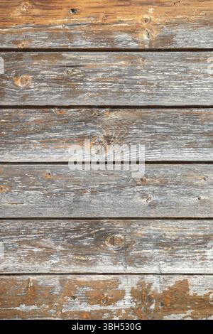 Old brown wooden wall background. Texture close up Stock Photo