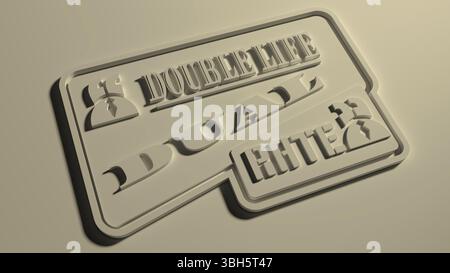 Text bubble. Motivation quote double life dual rate Stock Photo - Alamy