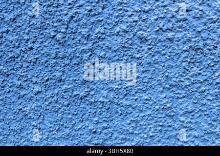 Abstract deep blue wall plastered texture. Rustic background Stock Photo