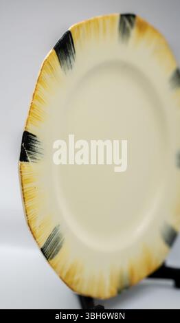 beautiful antique porcelain plates Stock Photo