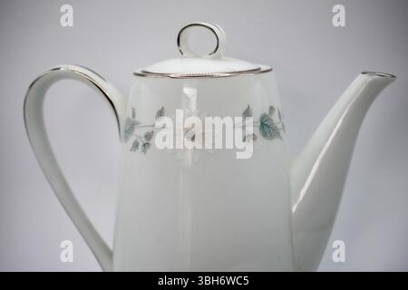 vintage porcelain tea pot Stock Photo