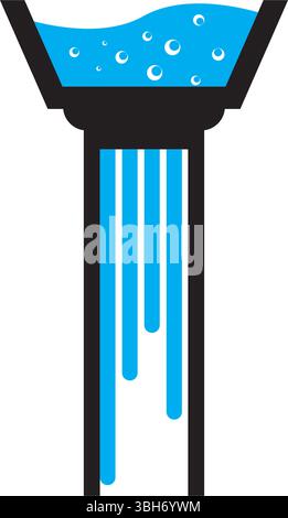 Gutter Symbol icon Illustration Element Design Stock Vector