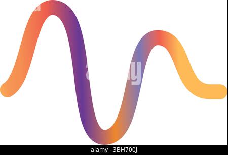 soundwave ilustration logo  icon template design Stock Vector