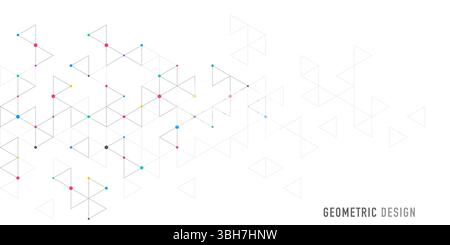 Abstract vector background with a geometric pattern of triangle shapes. Graphic design element  Stock Vector
