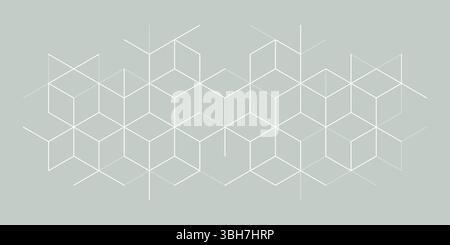 The graphic design elements with isometric shape blocks. Vector illustration of abstract geometric background Stock Vector