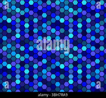 Futuristic blue honeycomb pattern. Hexagonal cell conceptual vector ...