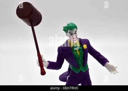 Joker action figure by Kinder Ferrero Stock Photo