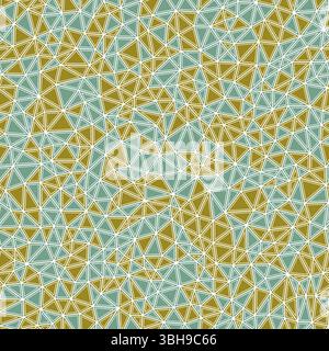 Vector seamless pattern. Tiny triangles size. Solid shapes in frames. Multiple colors style. Repeatable pattern. Trending vector tiles. Stock Vector