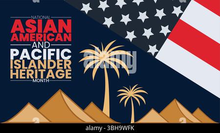 Honoring Asian American and Pacific Islander Legacies Stock Vector