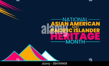 Honoring Asian American and Pacific Islander Legacies Stock Vector