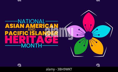Honoring Asian American and Pacific Islander Legacies Stock Vector