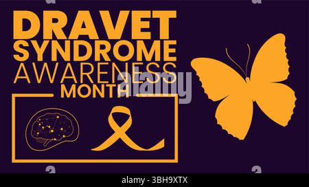 Dravet syndrome awarenes month, Supporting Families, Spreading Hope Stock Vector